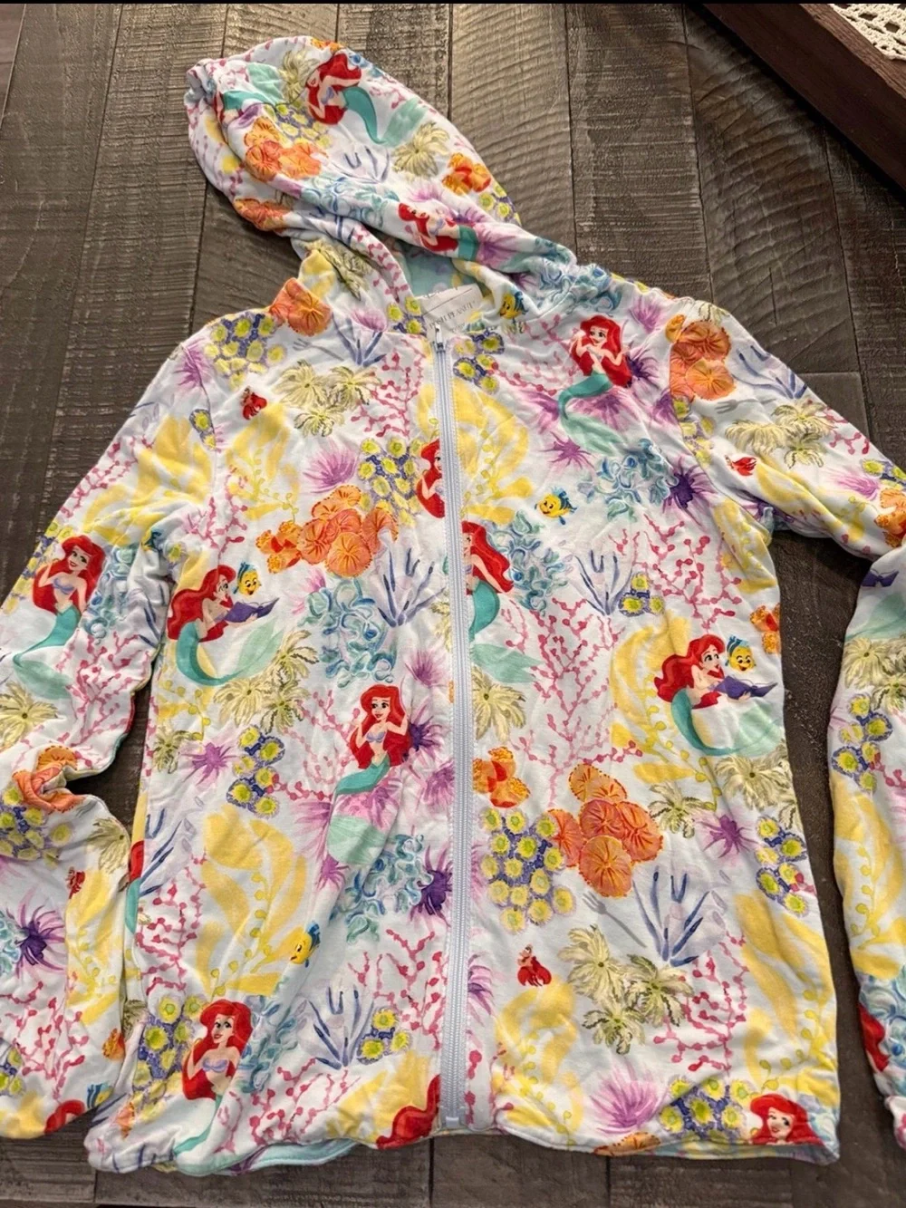 Posh Peanut Disney Ariel Little Mermaid Reversible Jacket 7/8